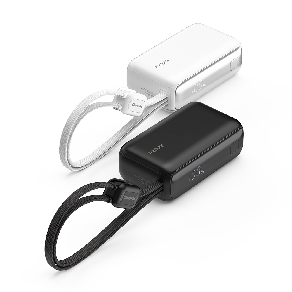 프롭스 ChargeGo PD 고속충전 10000mAh 기내반입 일체형 미니 보조배터리(2컬러)(PROPS ChargeGo PD Fast Charging 10000mAh Airline-Approved Built-in Cable Mini Power Bank(2colors)) - 2