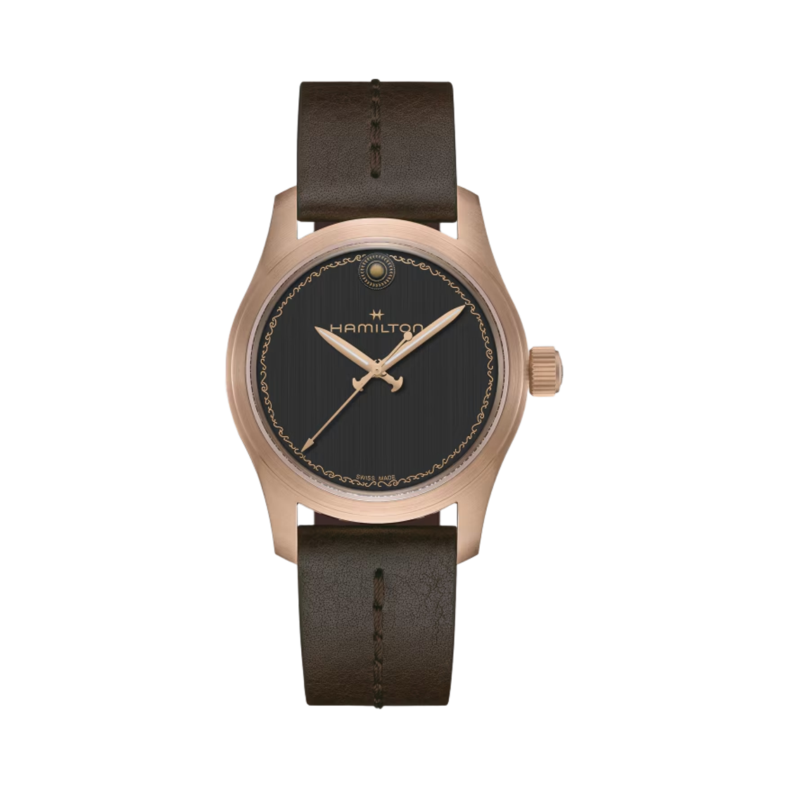 해밀턴 x 오디세이 카키 필드 오토 42mm 브론즈 티타늄 카프 레더 블랙 리미티드 에디션(Hamilton x The Odyssey Khaki Field Auto 42mm Bronze Titanium Calf Leather Black Limited Edition) - 1