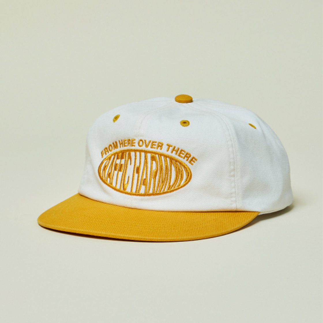 트래픽하모니 라운드 로고 트러커햇 아이보리&엘로우(Traffic Harmony Round Logo Trucker Hat Ivory & Yellow) - 4