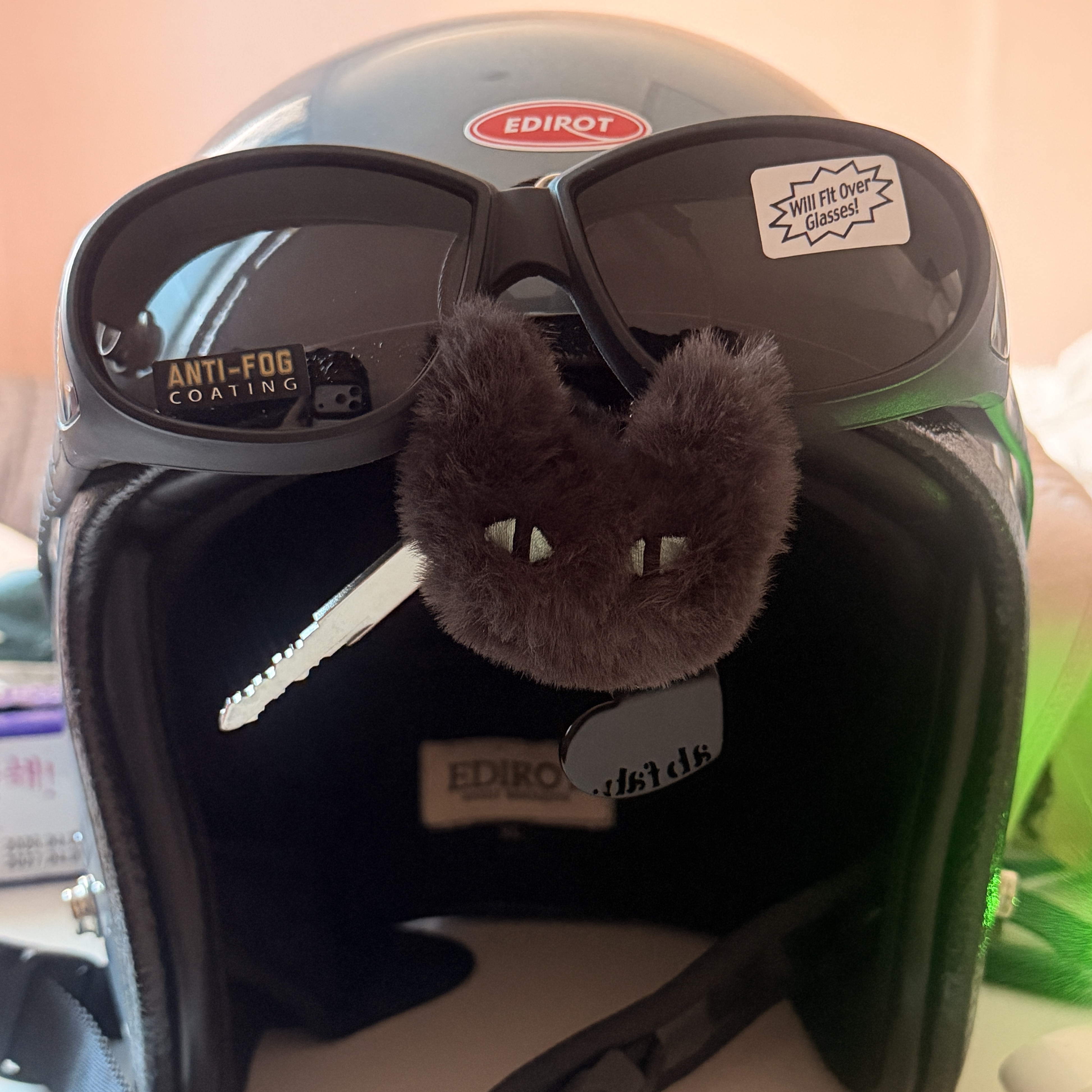 ABFAB Myam-mi Key ring Russian blue 착용 스타일