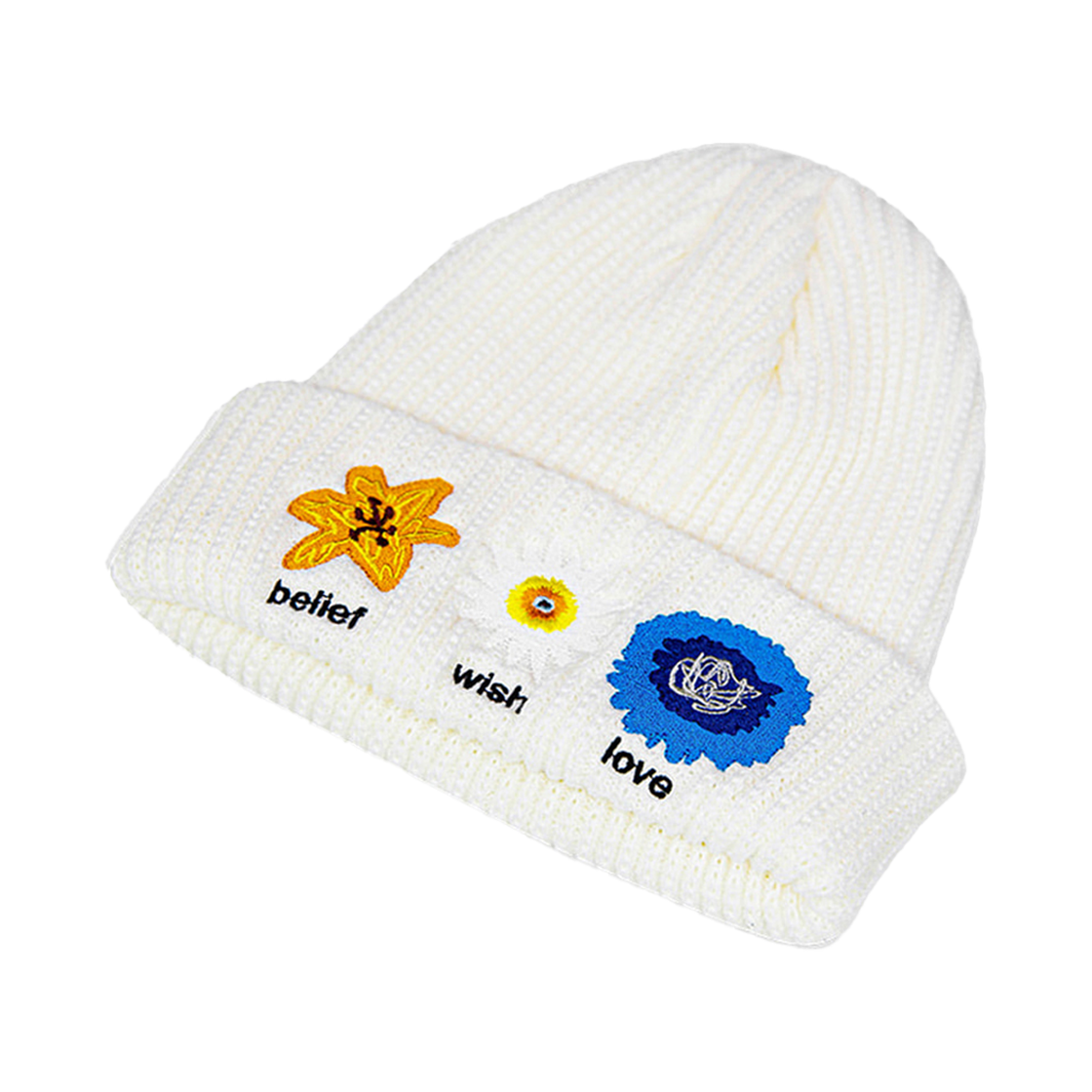 마이딥블루메모리즈 탄생화 비니 화이트(MydeepblueMemories Nativity Mm Beanie In White) - 2
