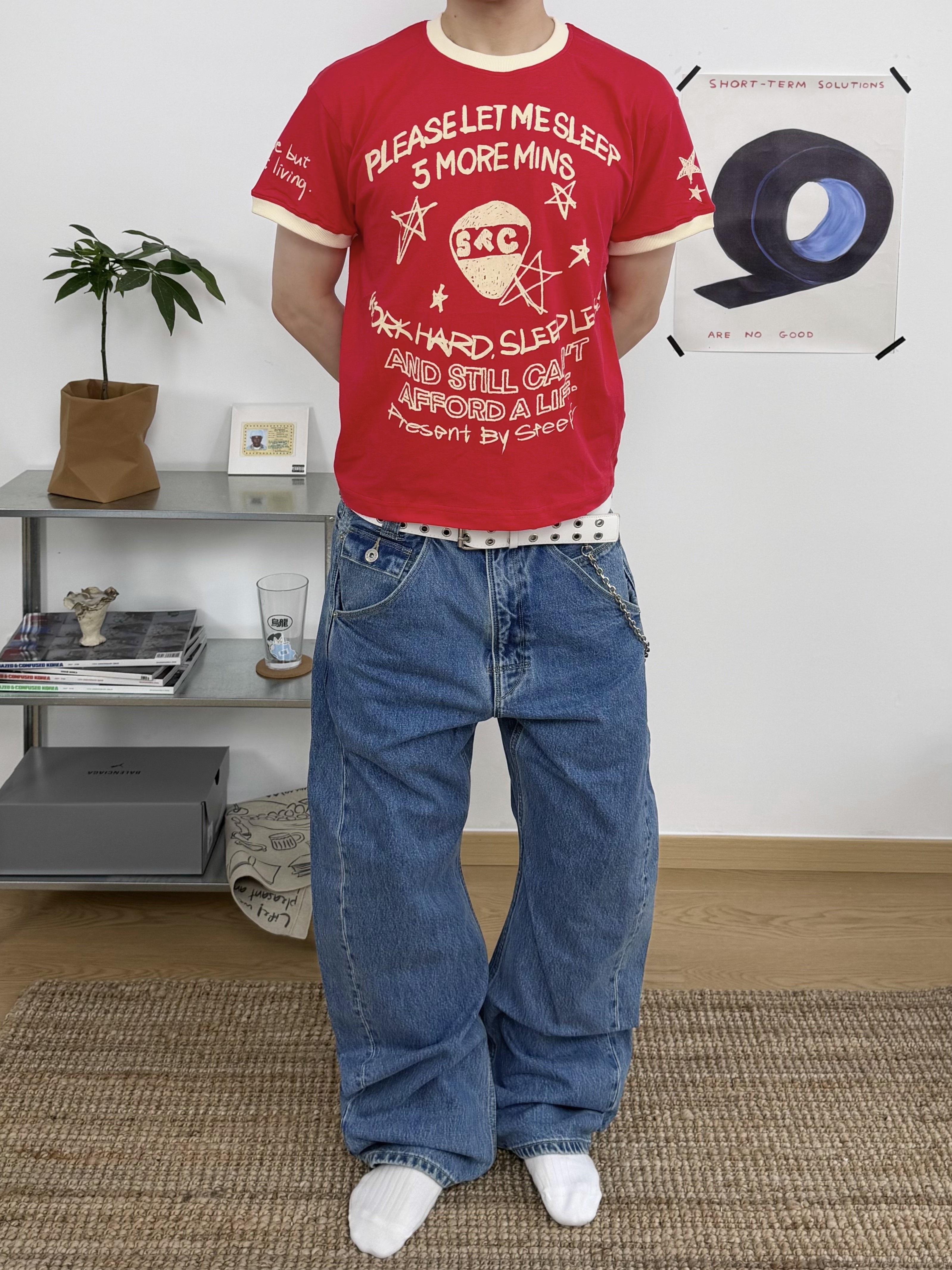 STEEPC Sunday*Ringer T-shirts 착용 스타일 - 2
