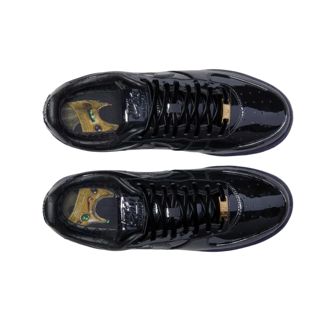 나이키 x 르브론 제임스 에어포스 1 로우 블랙 메탈릭 골드(Nike x LeBron James Air Force 1 Low Black Metallic Gold) - 2