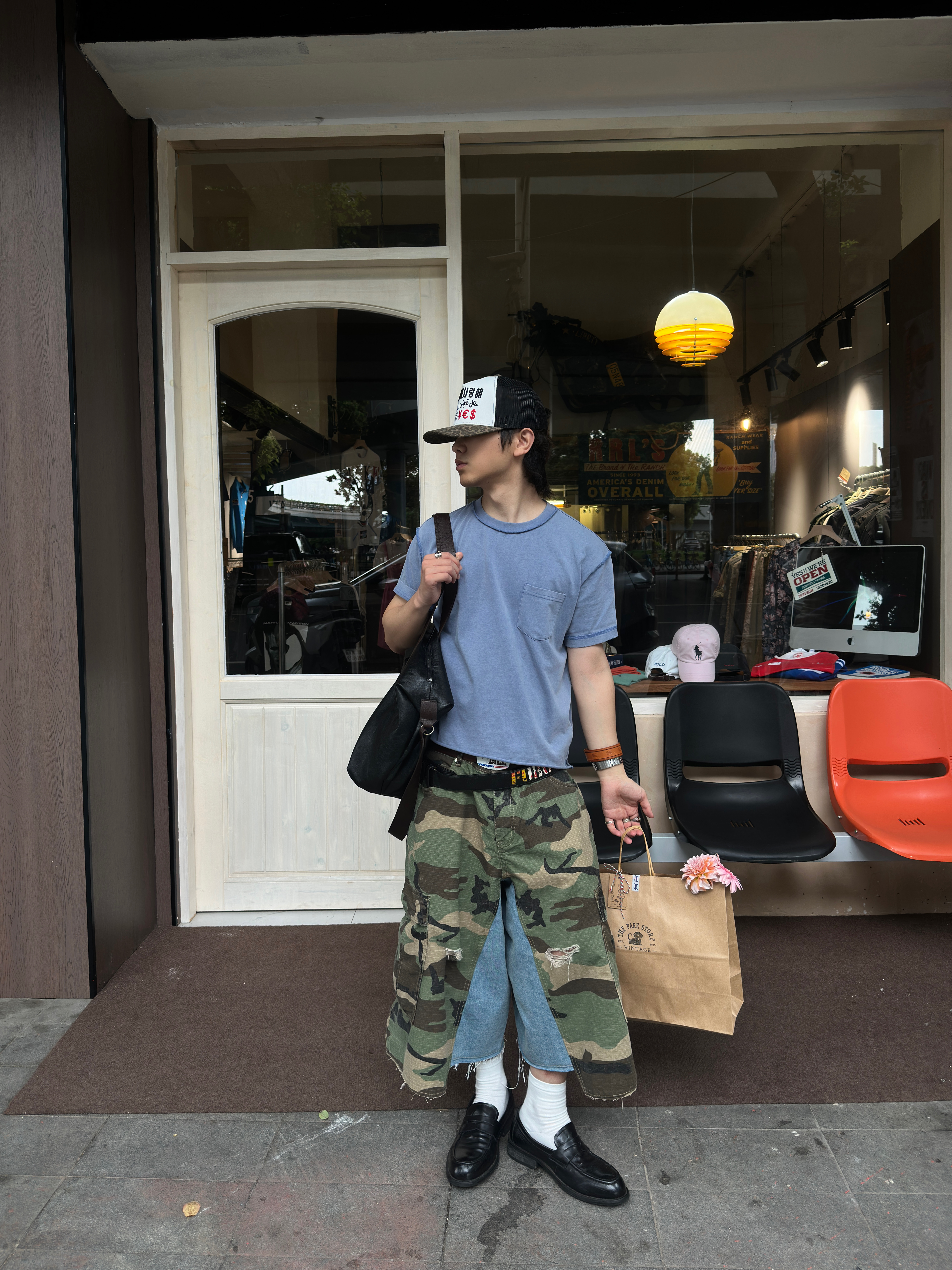 STEEPC Wednesday*Work Bermuda Pants 착용 스타일 - 3