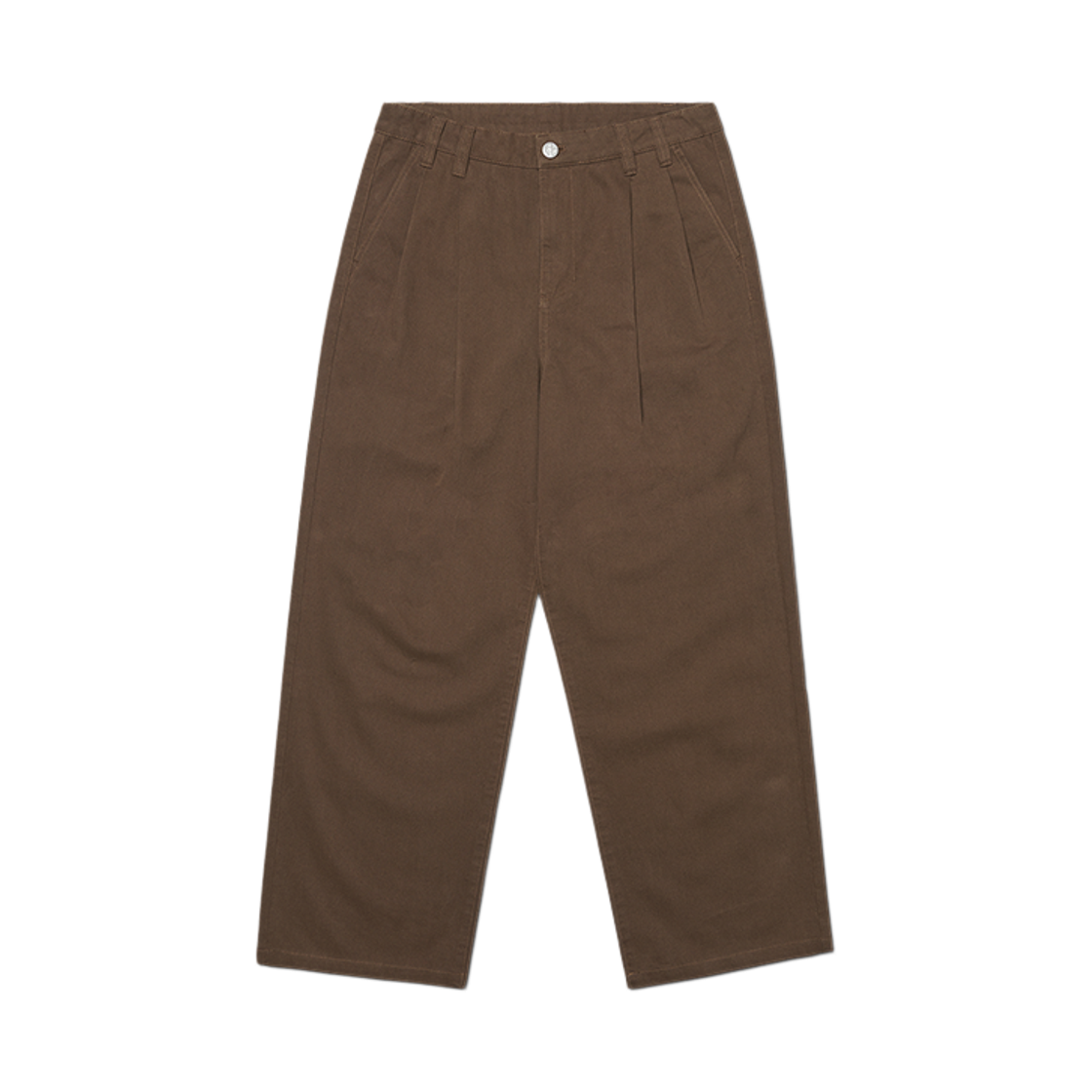 NMWF52PT15BRW NOMANUAL Loose Fit Two-tuck Pants Brown