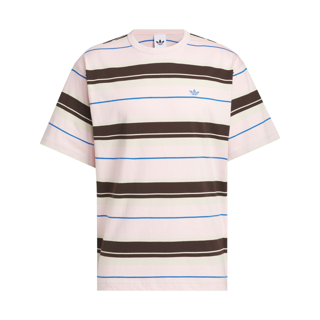 KX1269 Adidas Stripes Crewneck T-Shirt Sandy Pink - KR Sizing