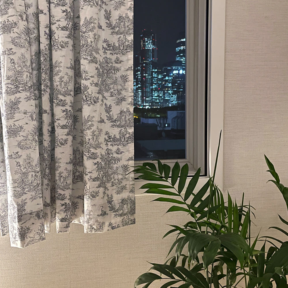 무성화 션 명화 빈티지 가리개 린넨 커튼 142x230cm(MUSEONGHWA Sean masterpiece vintage linen curtains 142x230cm) - 2