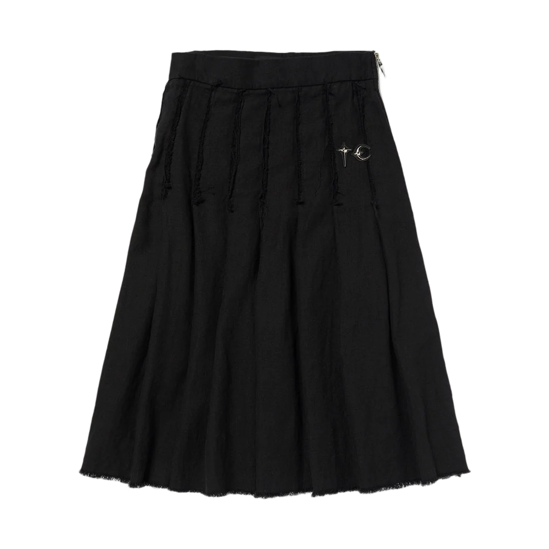 - Thug Club TC Linen Cutout Pleated Skirt Black