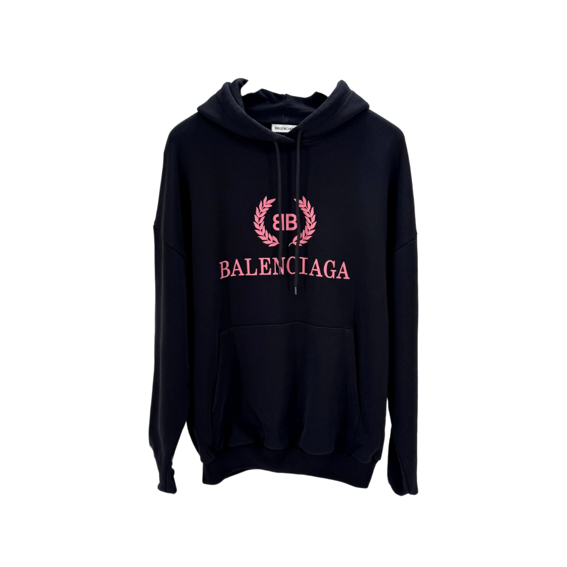 ITOUSNE39VFO Balenciaga Laurel Oversized Hoodie Black 501656