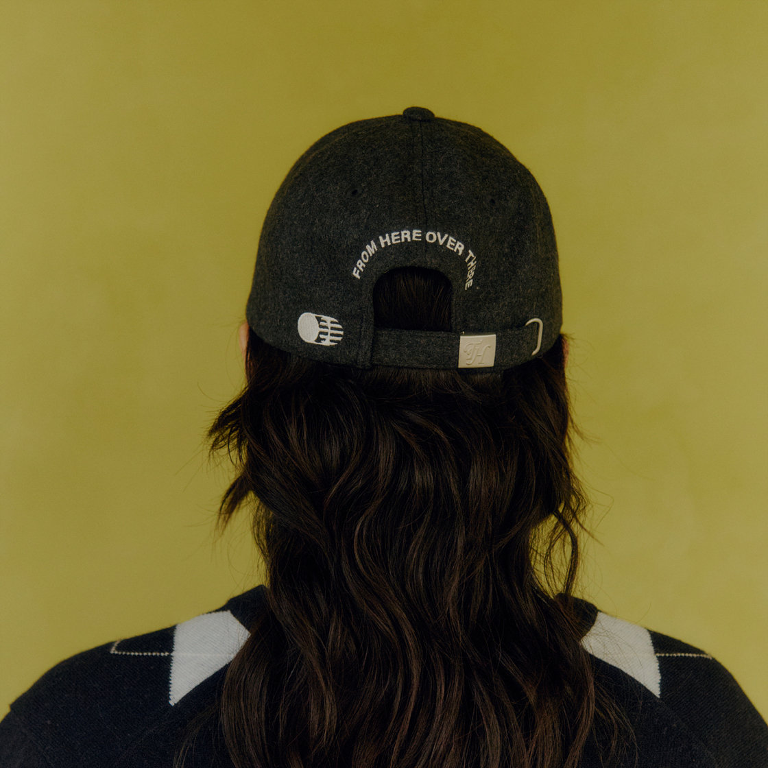 트래픽하모니 울블랜드 TH 아플리케 로고 딥핏 볼캡 그레이(Traffic Harmony Wool Blend TH Applique Logo Deep Fit Ball Cap Grey) - 4