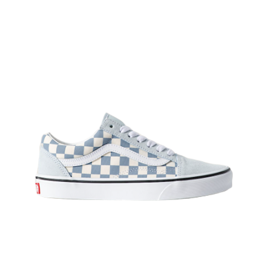 VN000D6WFOA Vans Old Skool Checkerboard Dawn Mist Blue