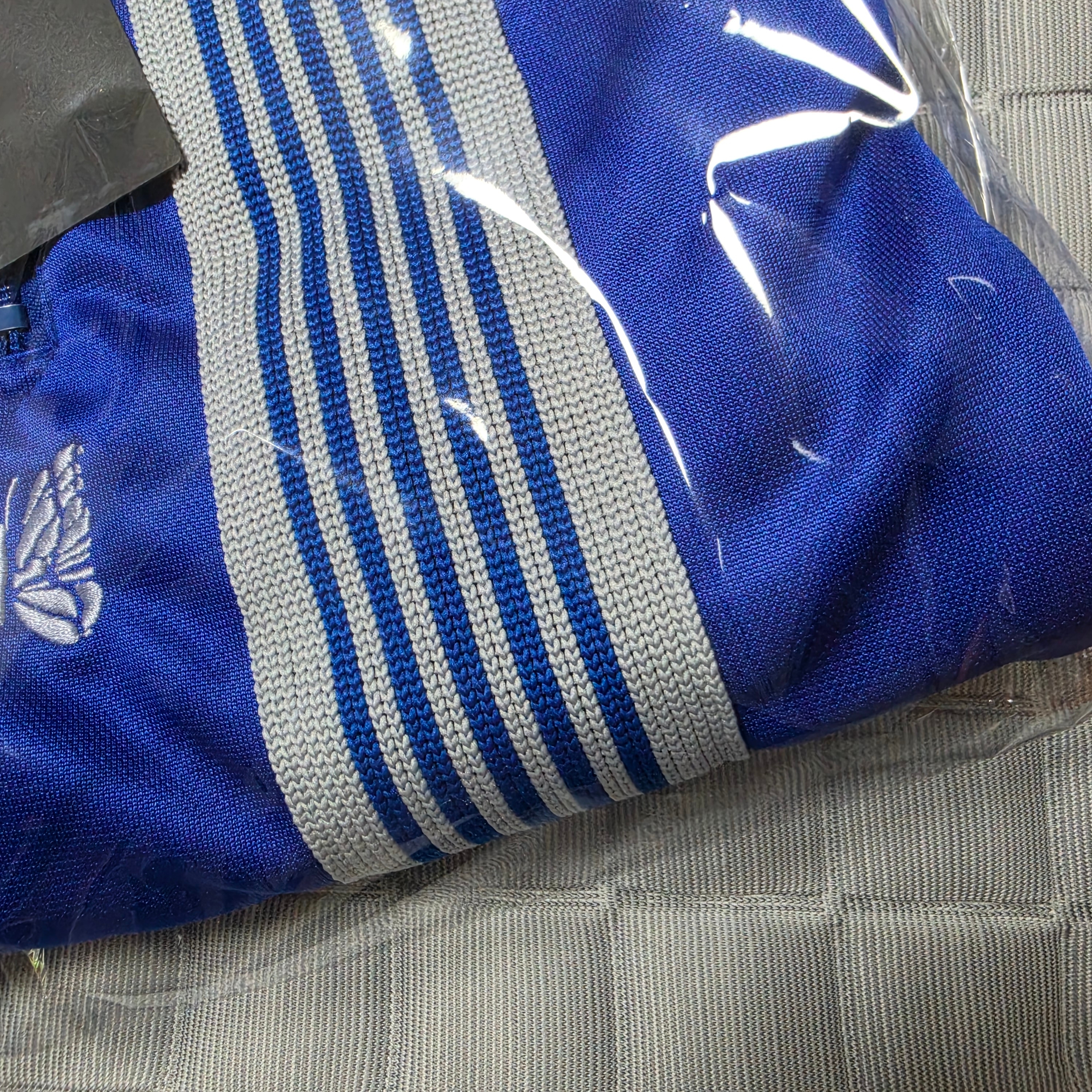 Needles x B'2nd H.D. Track Pants Poly Smooth Blue 착용 스타일