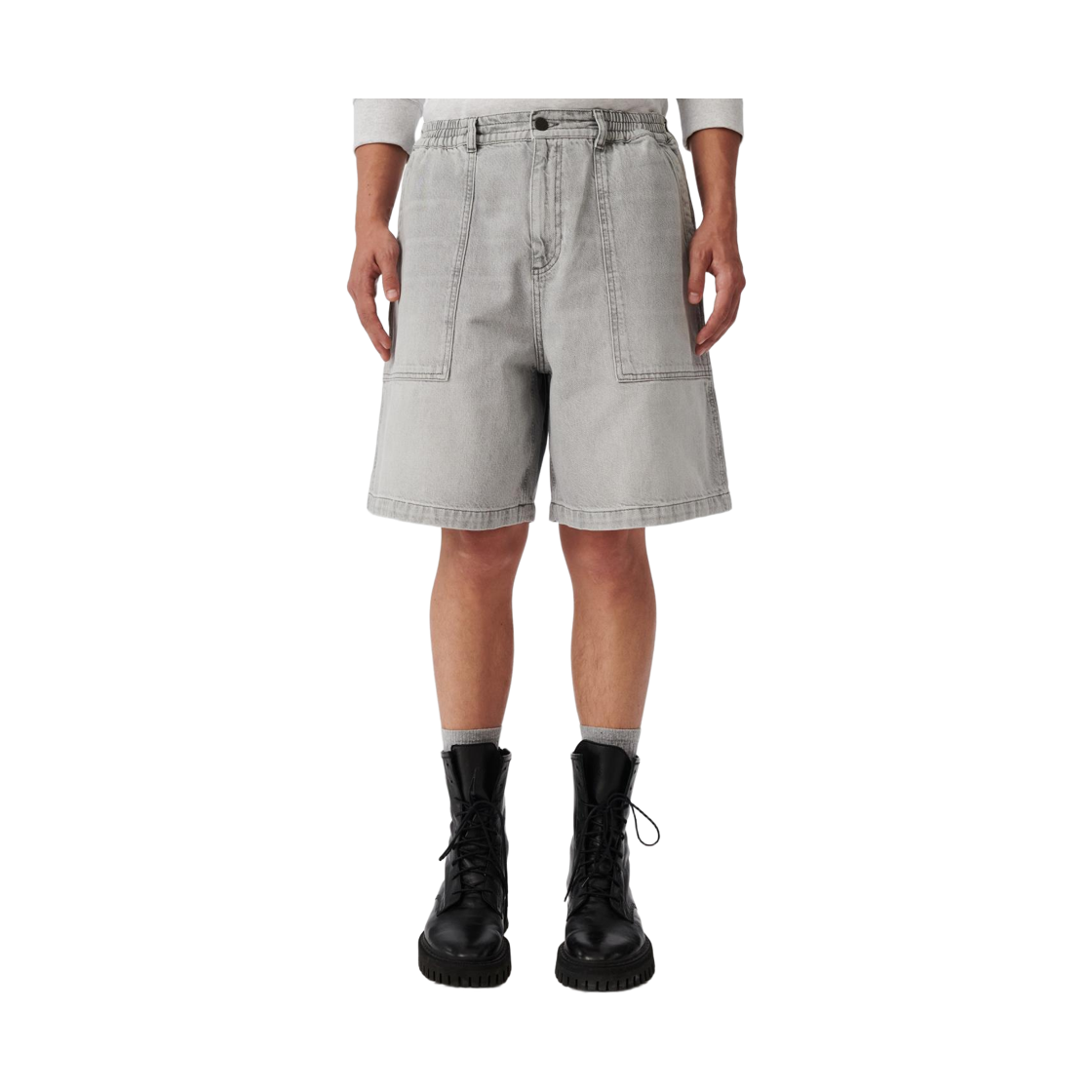 이로 아리아 데님 퍼티그 숏츠 그레이(Iro ARRYA Denim Fatigue Shorts Gray) - 2