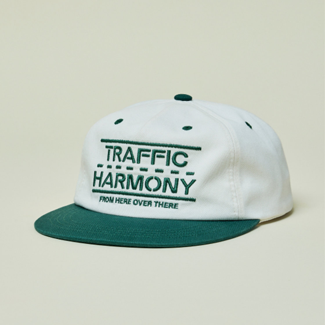 트래픽하모니 트래픽 라인 로고 트러커햇 아이보리&그린(Traffic Harmony Traffic Lane Logo Trucker Hat Ivory & Green) - 4