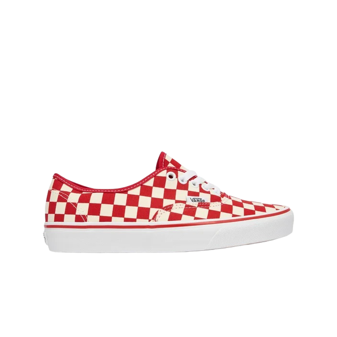 VN000EGAR30 Vans Authentic Primary Check Racing Red White