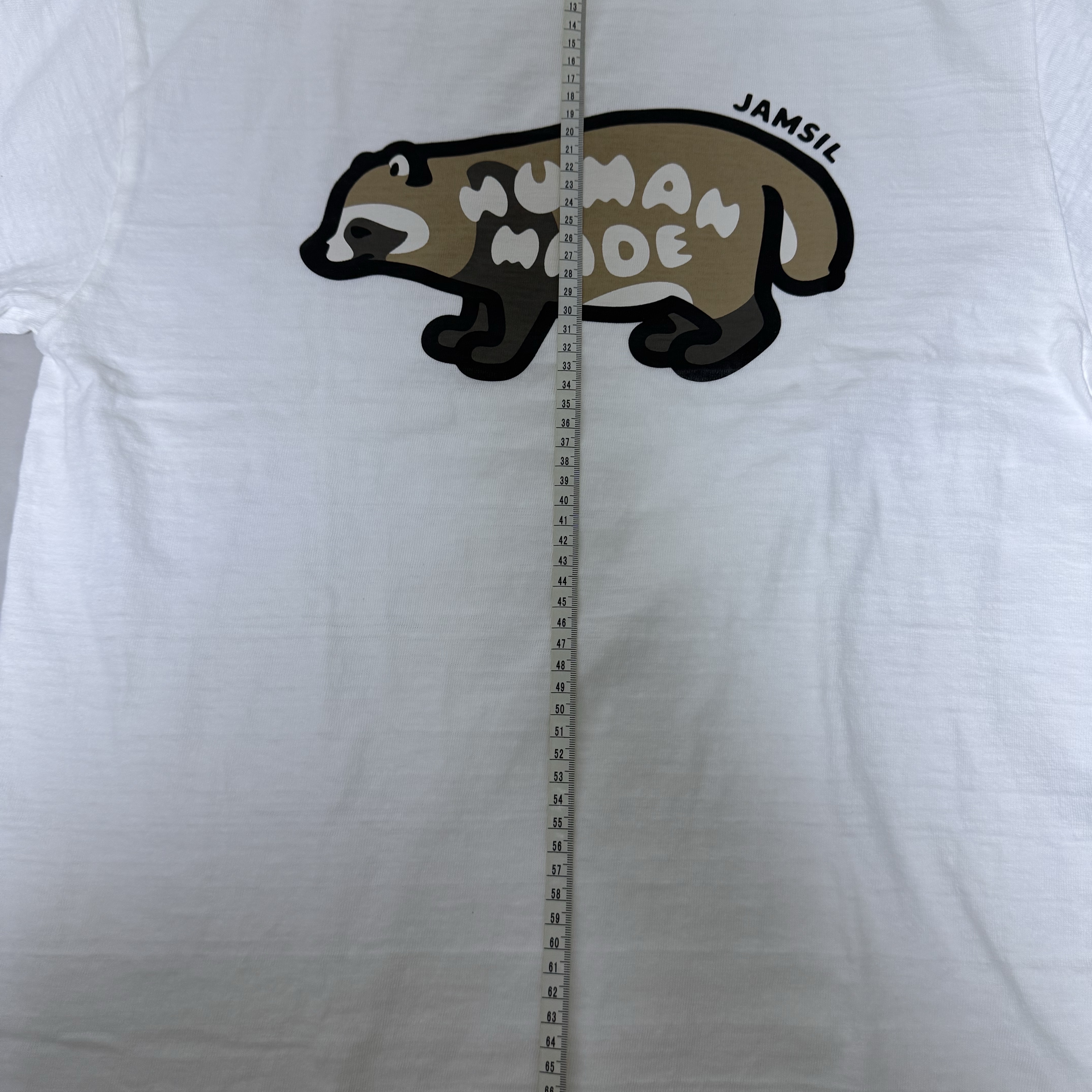 Human Made Animal Graphic T-Shirt Jamsil White 착용 스타일 - 2