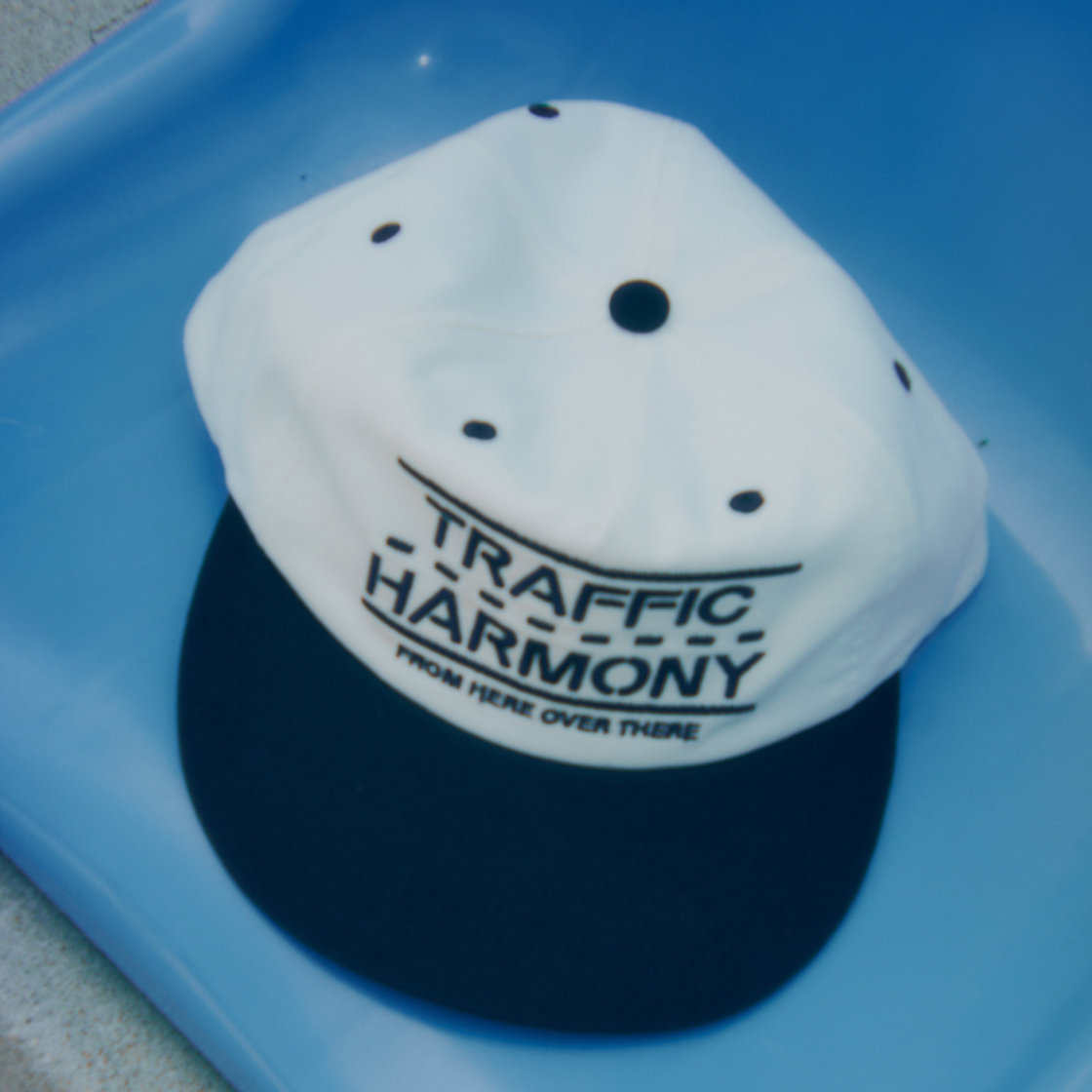 트래픽하모니 트래픽 라인 로고 트러커햇 아이보리&네이비(Traffic Harmony Traffic Lane Logo Trucker Hat Ivory & Navy) - 3