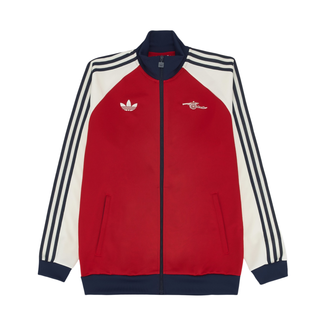 KB1793 Adidas Arsenal FC OG Track Top Better Scarlet Off White - US Sizing (Non Marking Ver.)