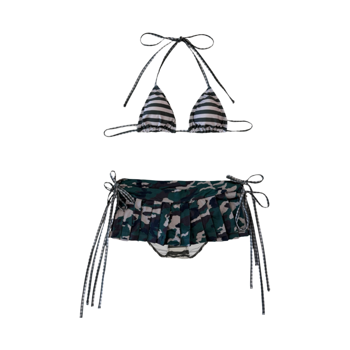 게이트리스 플리츠 비키니-카모(Gateless Pleats Bikini-Camo)