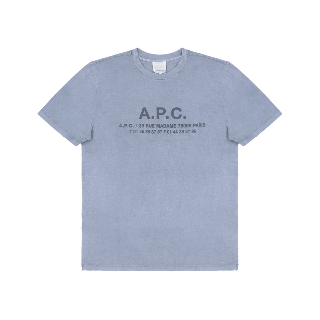 [25% 쿠폰] 아페쎄 어드레스 티셔츠 라이트 블루([25% 쿠폰] A.P.C. Adresse T-Shirt Light Blue)