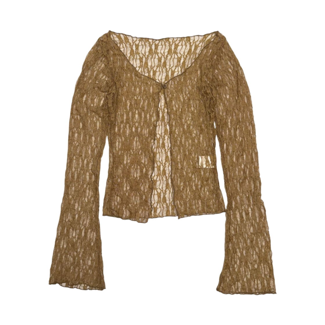 게이트리스 자가드 레이스 가디건-브라운(Gateless Jacquard Lace Cardigan-Brown) - 1