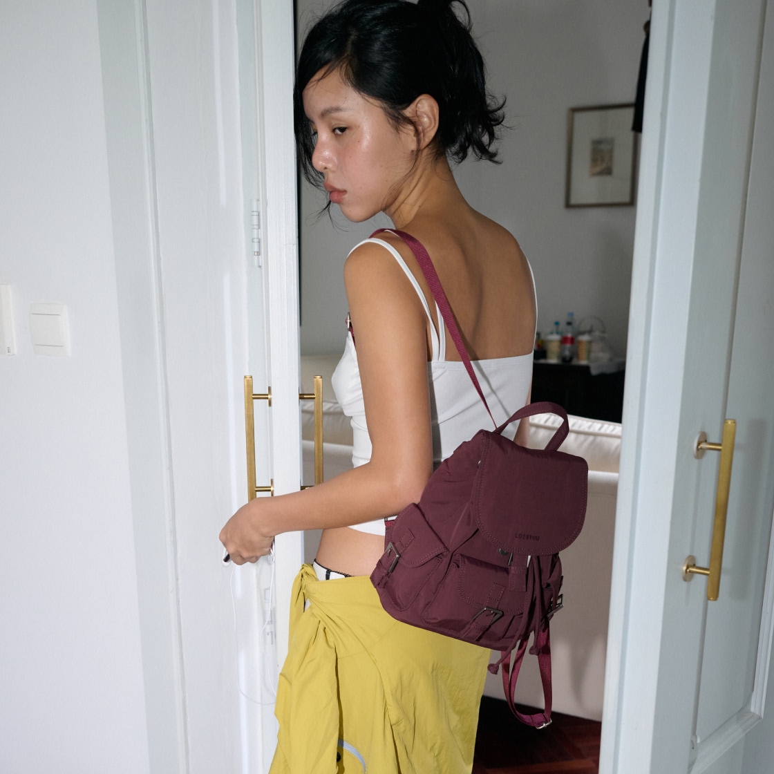 라츠유 노스텔지아 소프트 백팩 와인(LOTS YOU Nostalgia Soft Backpack WINE) - 3