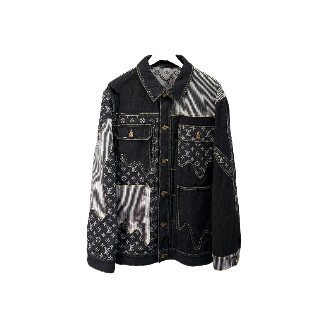 ITE9QJNDRM8O Louis Vuitton Nigo Monogram Denim Jacket