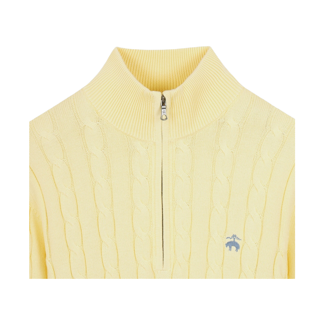 브룩스브라더스 케이블 반집업 스웨터 옐로우(BrooksBrothers Cable Half Zip Sweater Yellow) - 3