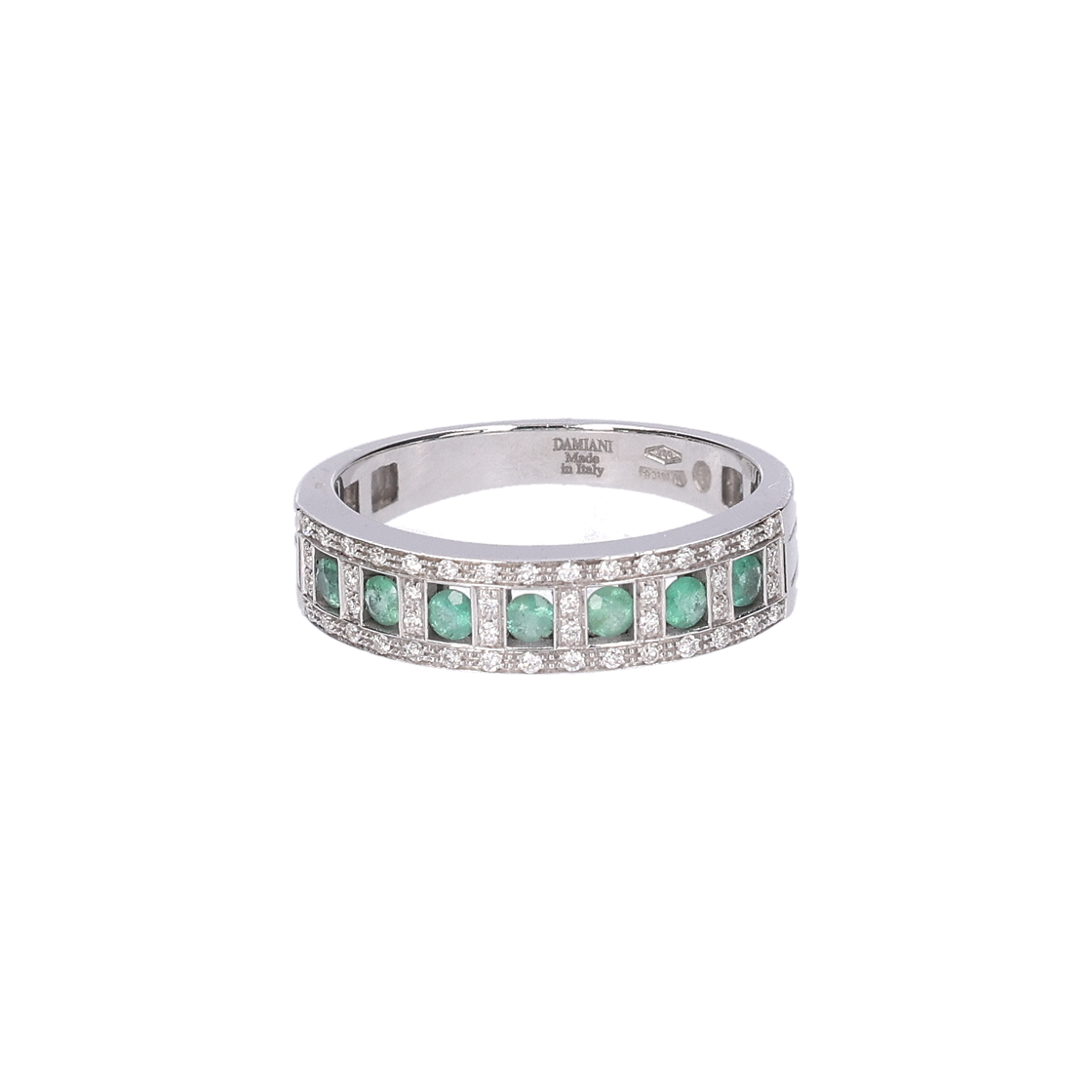 ITFF8D8NNCI3 Damiani Belle Epoque Ring in 18K White Gold