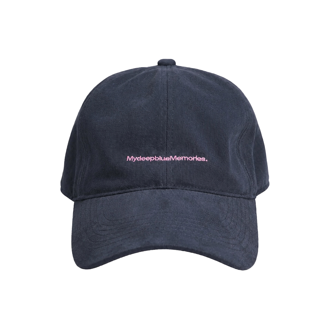 26072904 Mydeepbluememories Text Ball Cap Navy