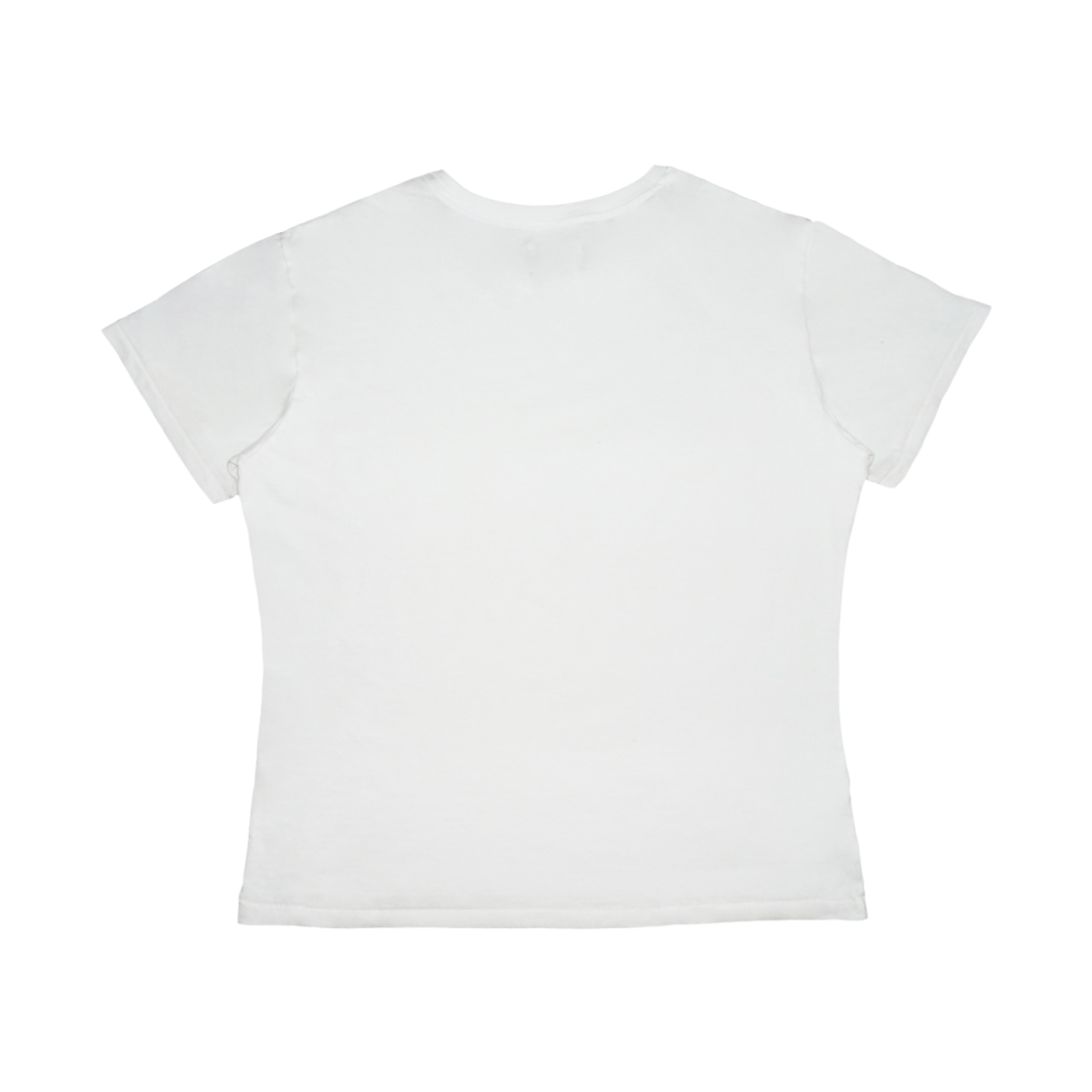 갈릭블루스 04 "갈릭 블루스" 아플리케 로고 티셔츠 화이트&아이보리(GARLICBLUES 04 "GARLIC BLUES" Appliqué Logo T-Shirt White&Ivory) - 2