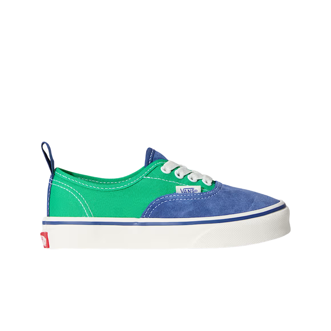 VN000VAC5TU (Kids) Vans Authentic Elastic Lace Color Theory True Navy
