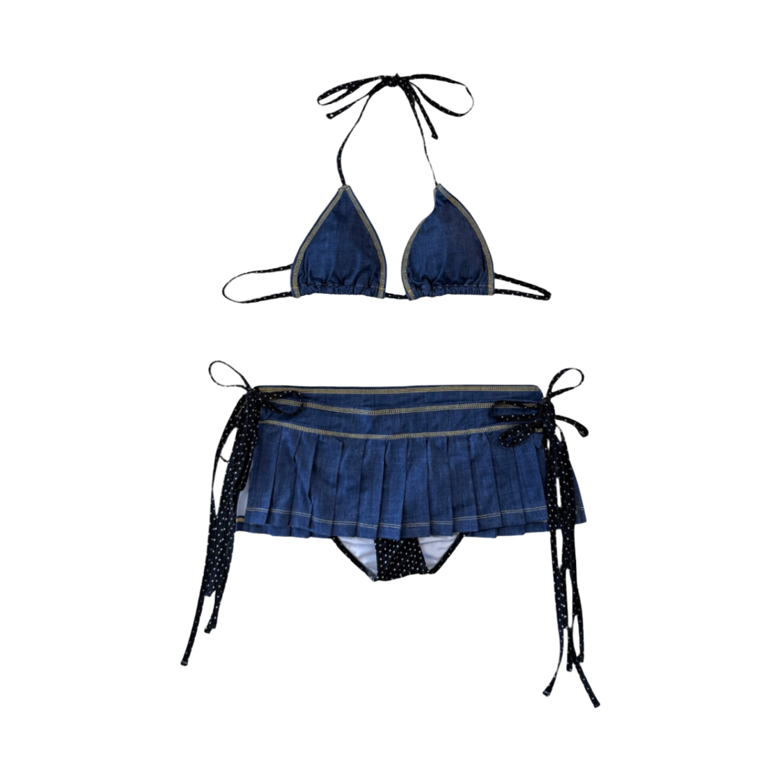 게이트리스 플리츠 비키니-데님(Gateless Pleats Bikini-Denim)