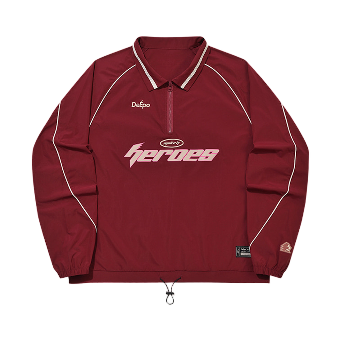 키움 히어로즈 x 디에포 26 트랙 스웨트셔츠 버건디(Kiwoom Heroes x DeEpo 26 Track Sweatshirt Burgundy)