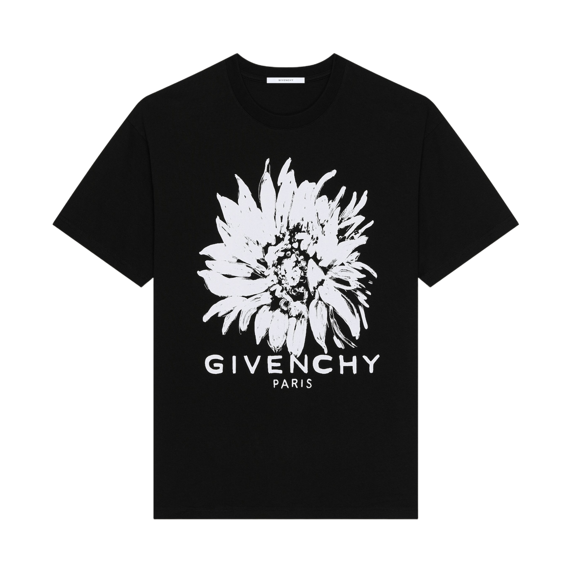 지방시 선플라워 프린트 코튼 티셔츠 블랙(Givenchy Sunflower Print Cotton T-Shirt Black) - 1