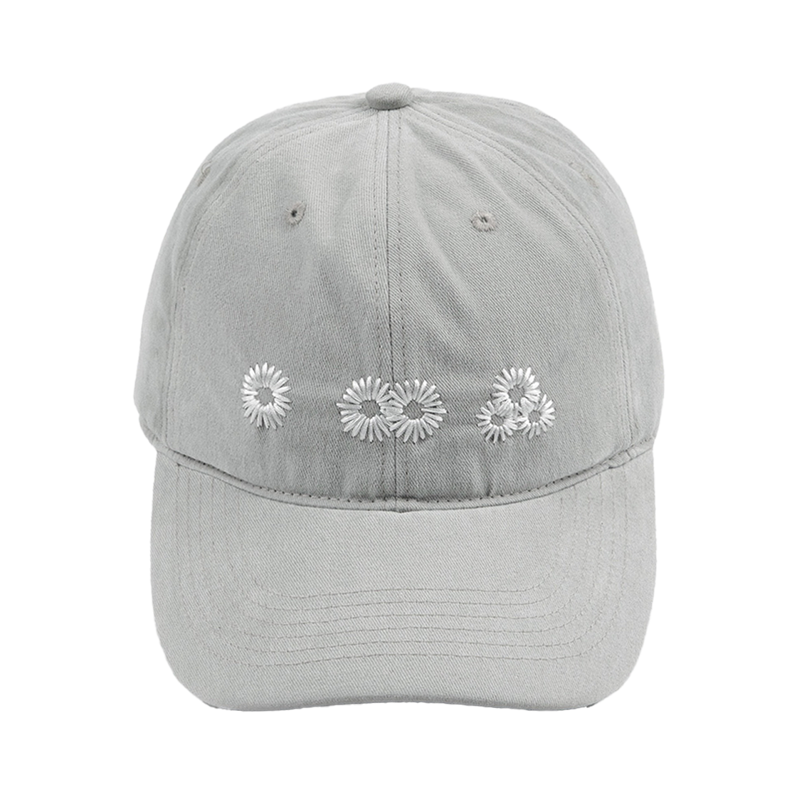 26072901 MydeepblueMemories Newvy Logo Peach Ball Cap Grey