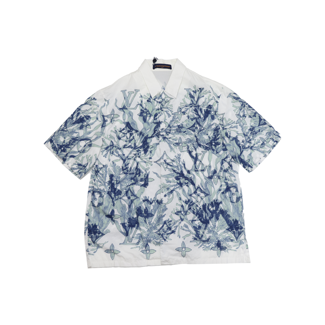 IT2UII6Q2383 Louis Vuitton Graphic Short Sleeve Cotton Shirt