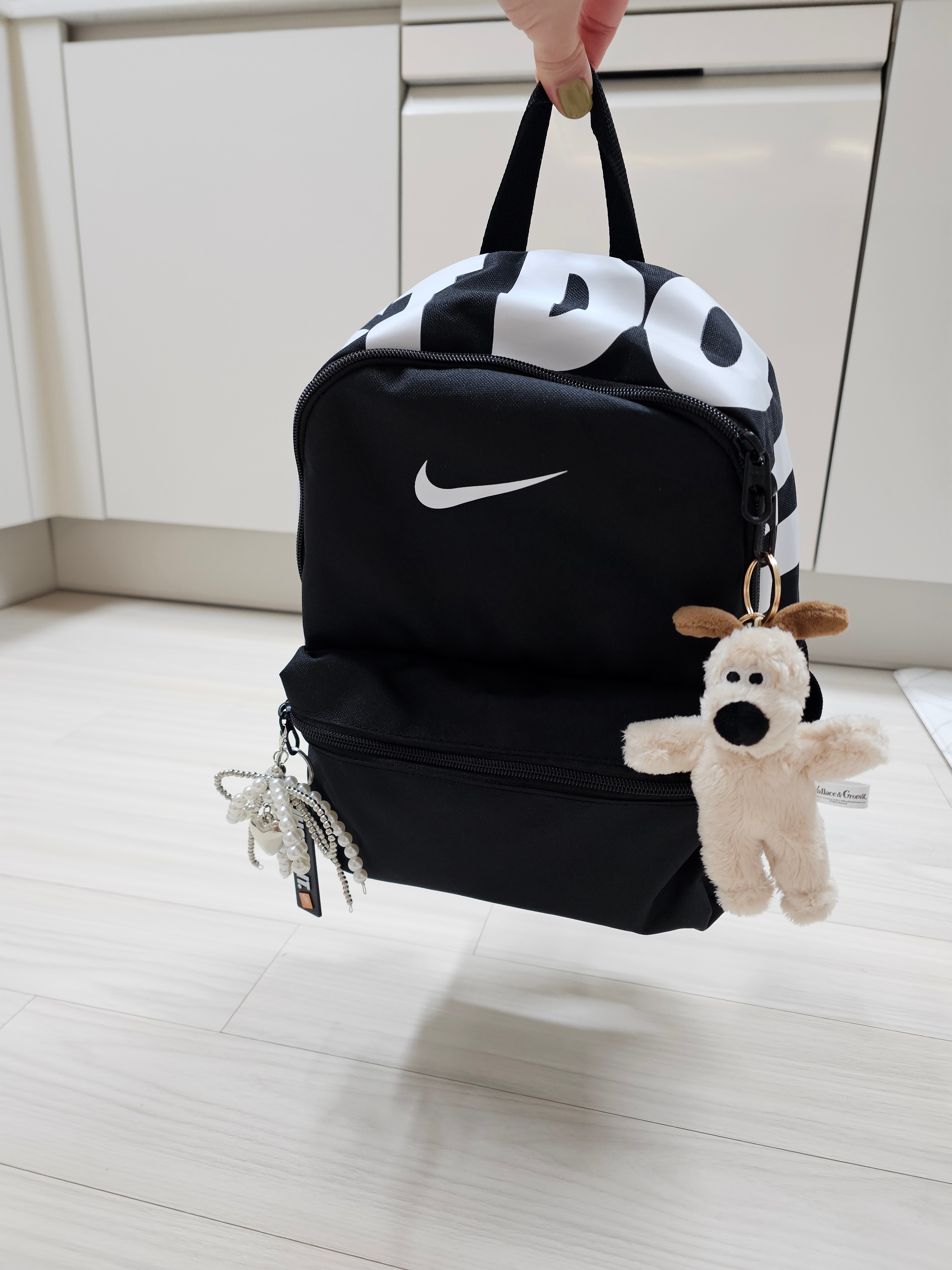 Dream C&C Wallace & Gromit Mini Keyring Plush 12cm 착용 스타일