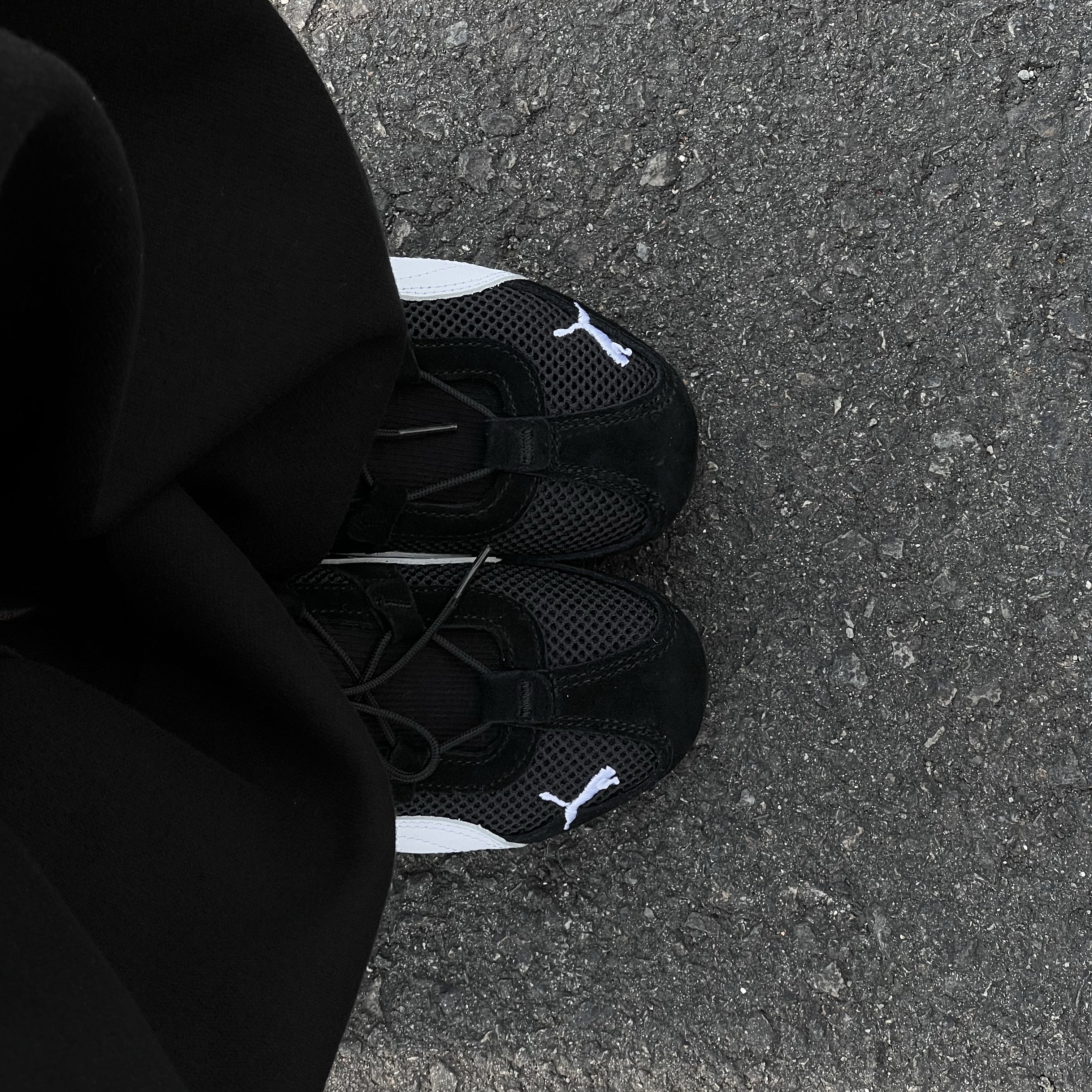 (W) Puma Speedcat Go Puma Black Puma White 착용 스타일 - 1