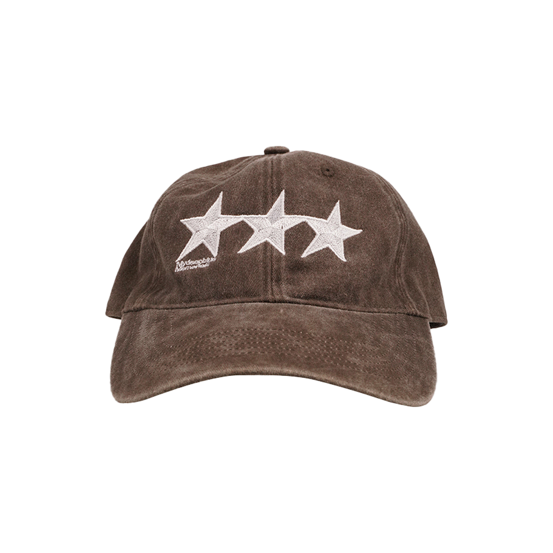 26072903 MydeepblueMemories Ssstar Stone Washed Ball Cap Brown