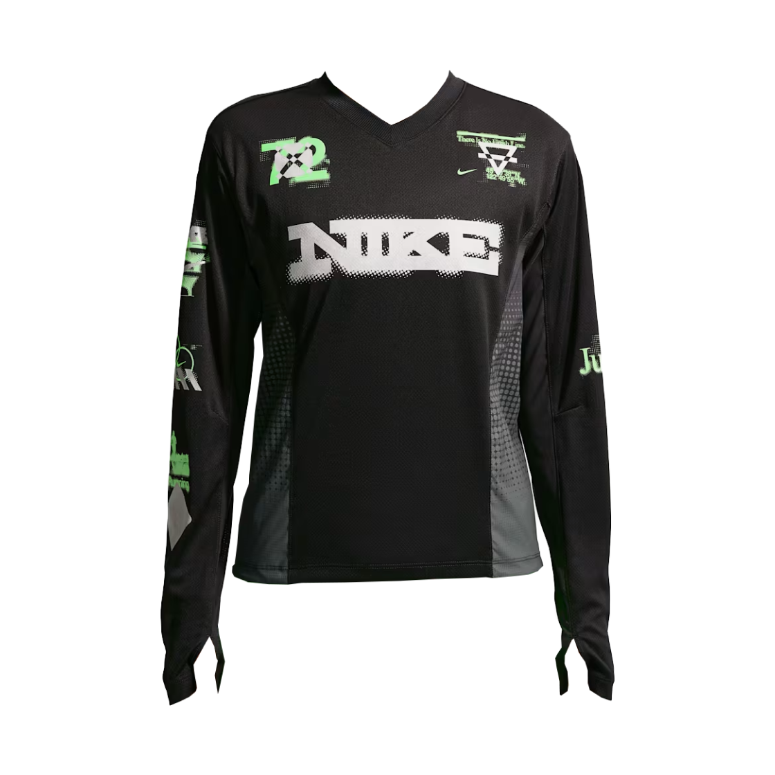 IM7543-010 (W) Nike Swift Long Sleeve Running Top Black Iron Grey - Asia