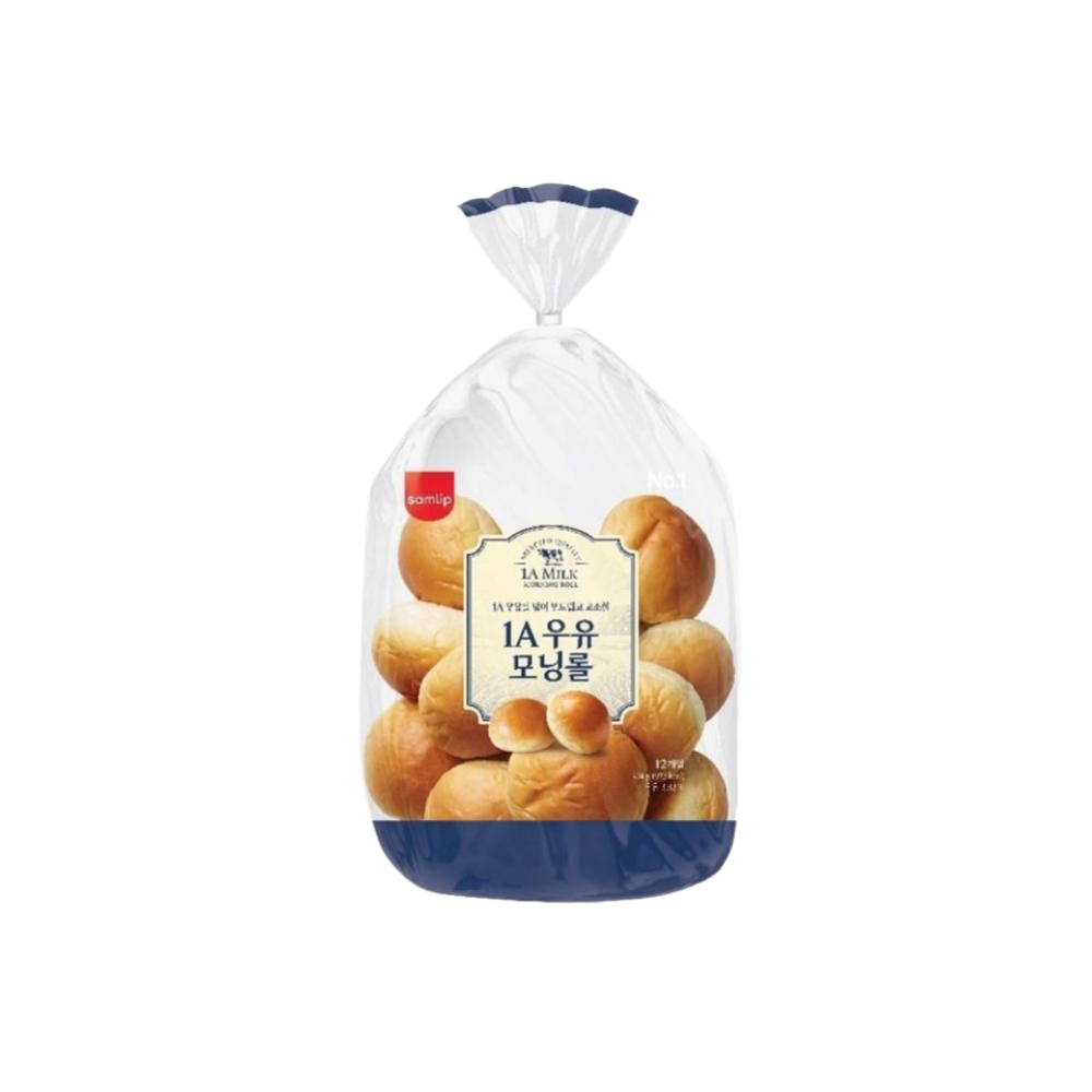 삼립 1A우유모닝롤 324g 12입 4봉 (48개입)(Samlip 1A Milk Morning Roll 324g, 12 packs × 4 packs (48 packs))