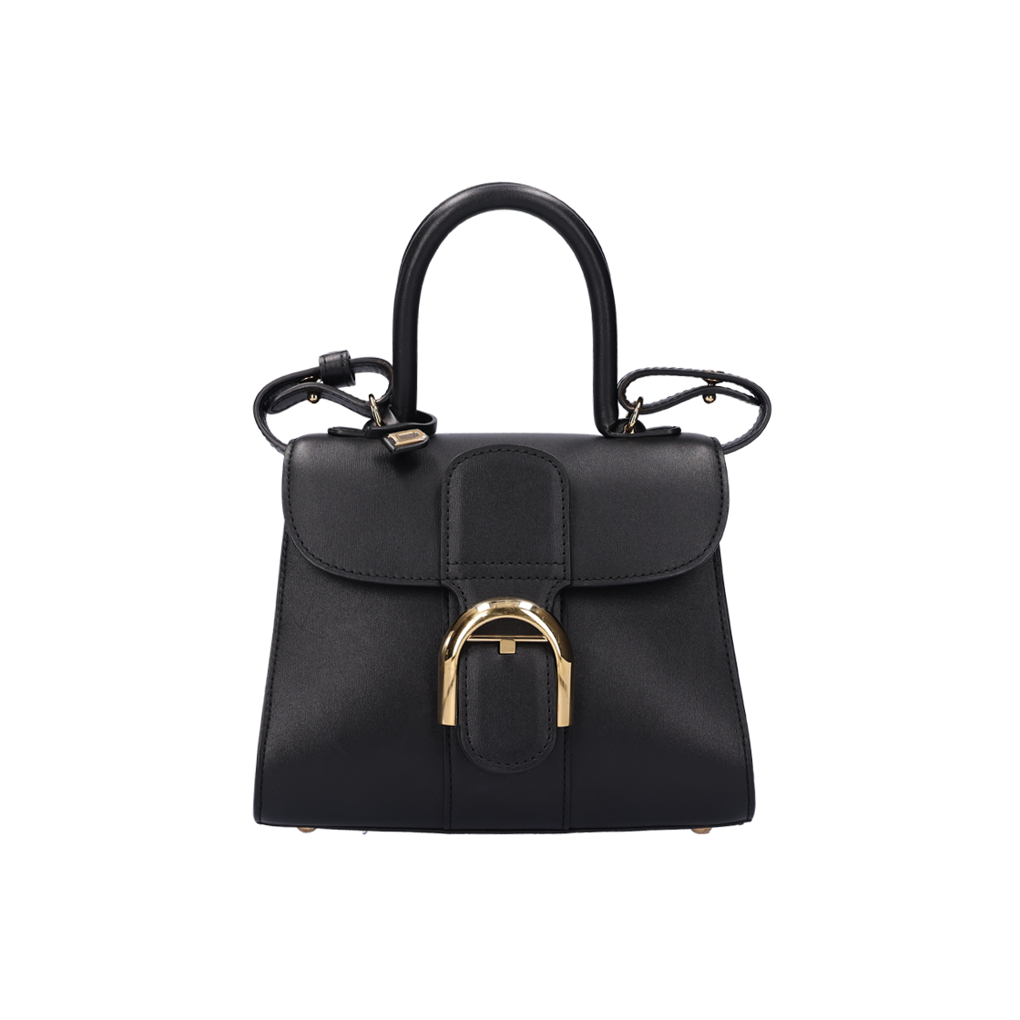 ITVHA7DQ6C55 Delvaux Brillant Mini Box in Black Calfskin