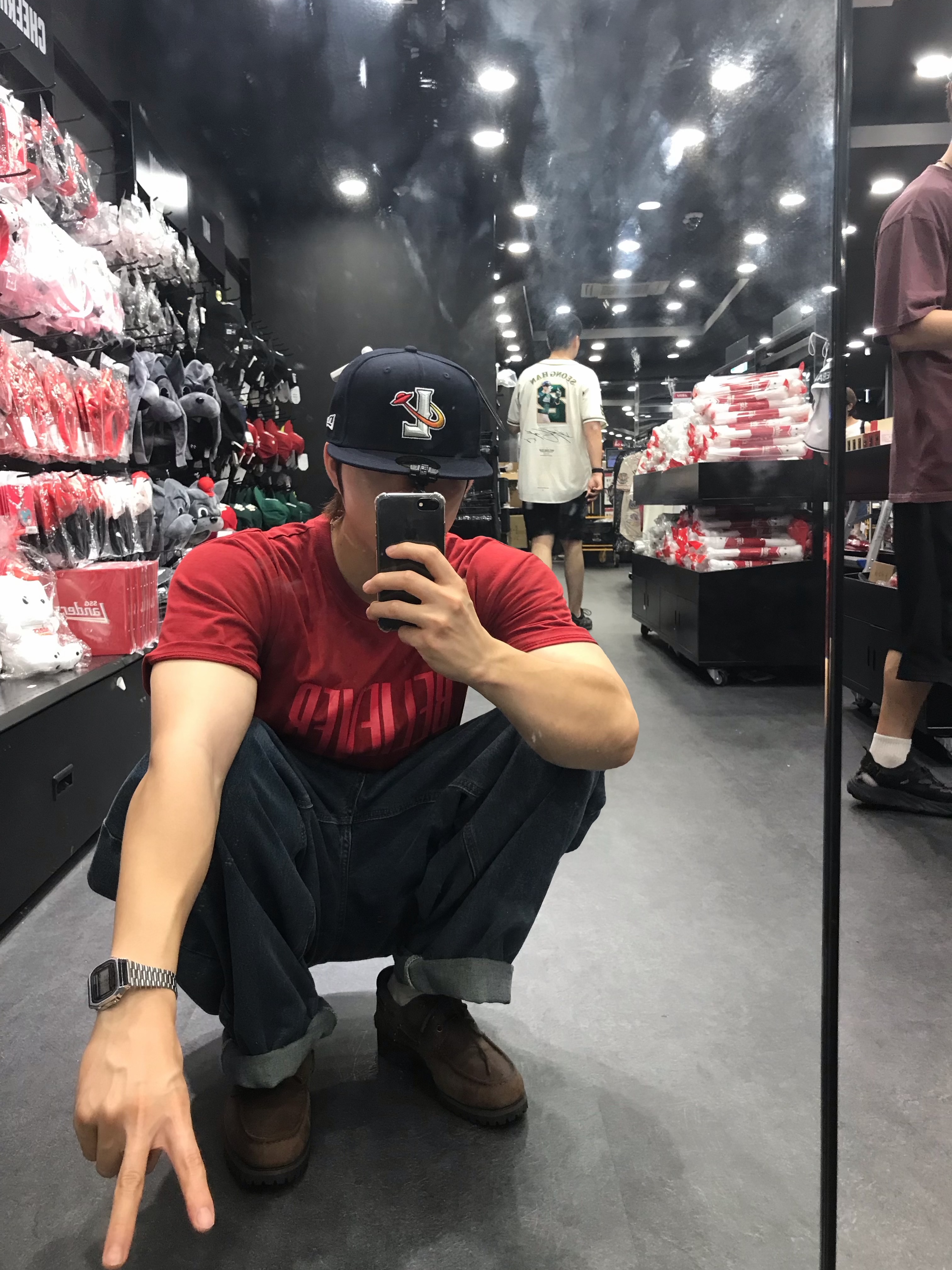Casio A-158WA-1, Timberland x thisisneverthat 3-Eye Authentic Boat Shoes Brown - Wide 착용 스타일 - 2
