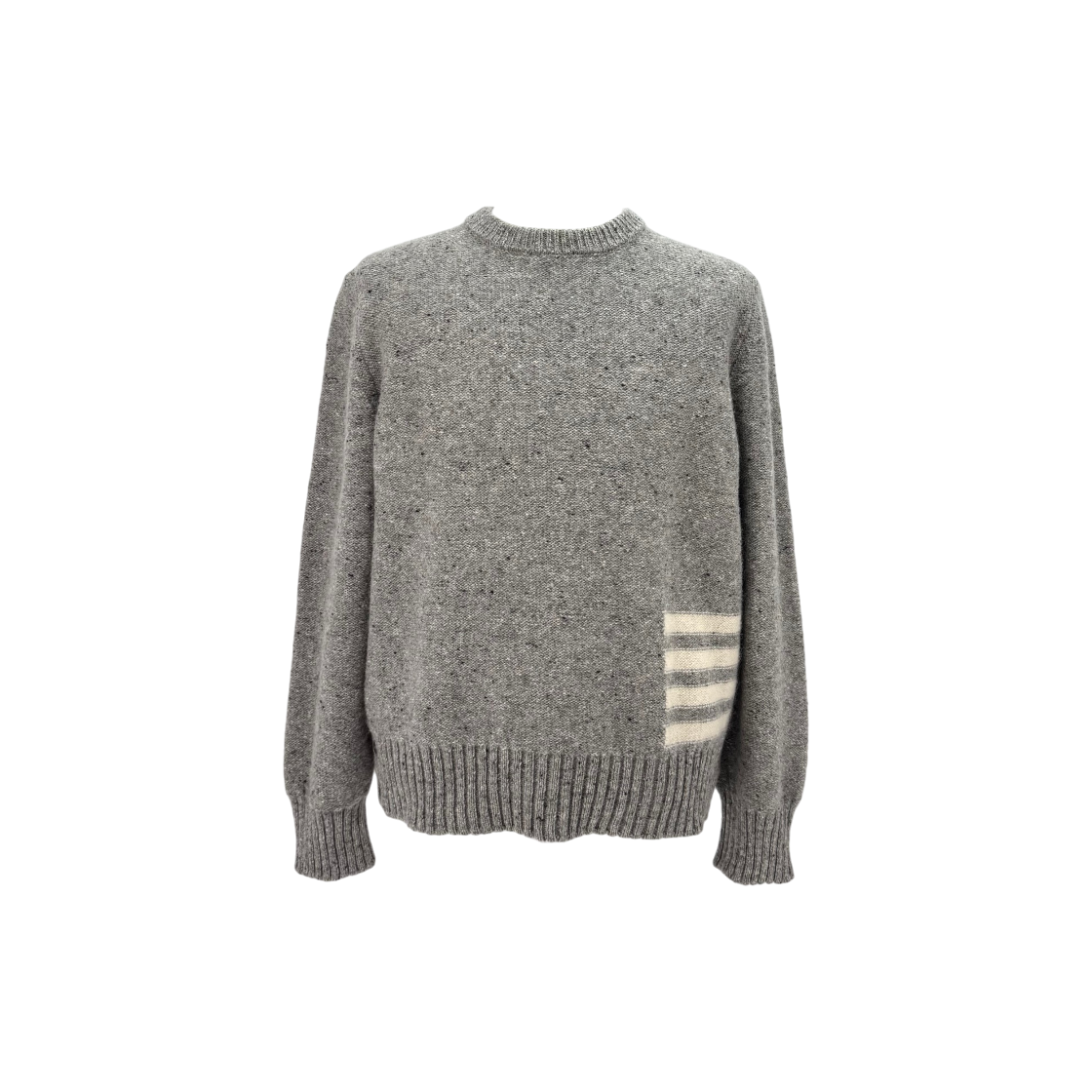 ITI9N52CDFBP Thom Browne Diagonal Mohair Knit Gray MKA448A