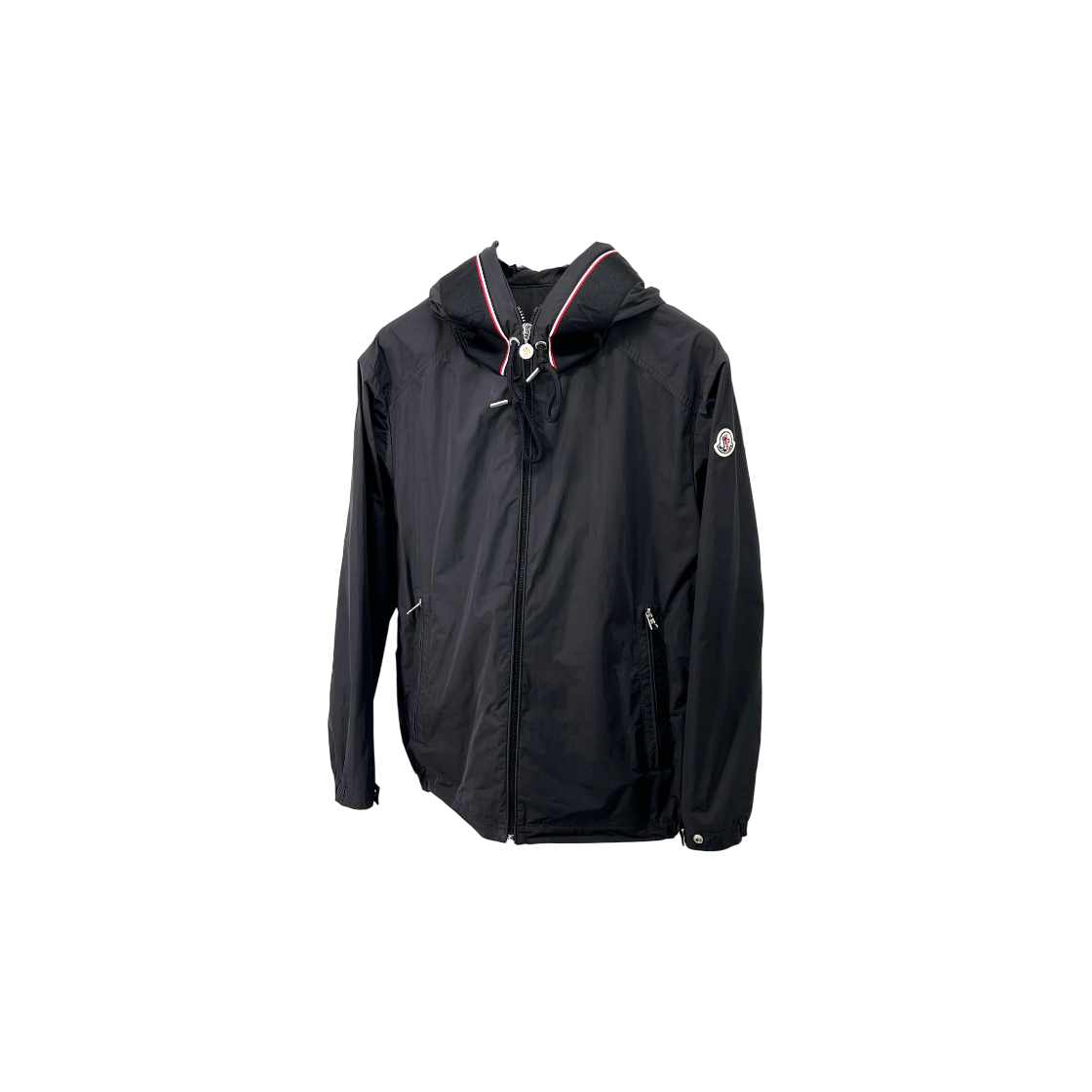 ITLW4PB4L64B Moncler Windbreaker Hooded Jacket Black