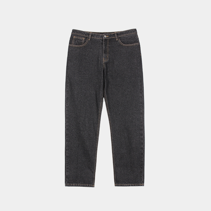GW3931 GCLIP Warm Fleece Daily Straight Denim Pants