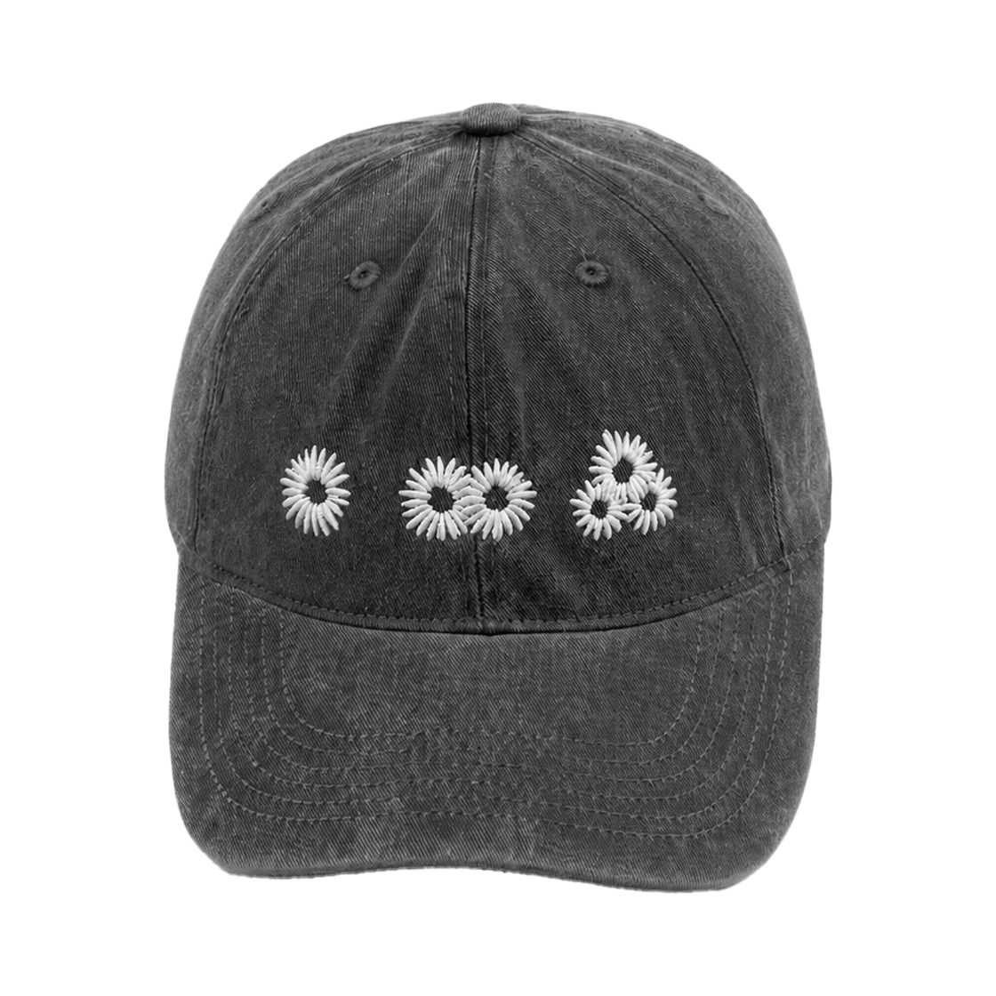 26072901 MydeepblueMemories Newvy Logo Peach Ball Cap Charcoal White