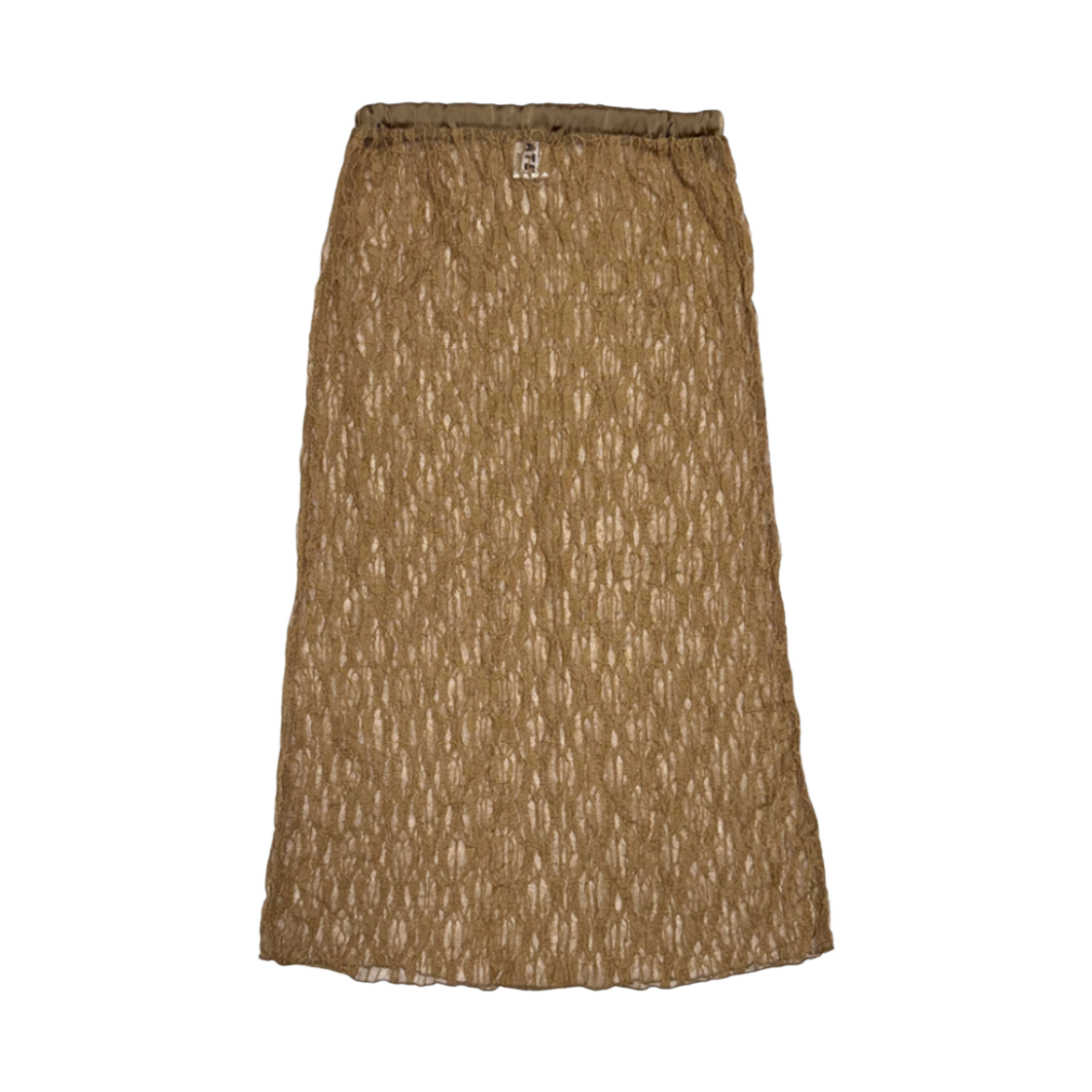 게이트리스 자가드 레이스 스커트-브라운(Gateless Jacquard Lace Skirt-Brown) - 1