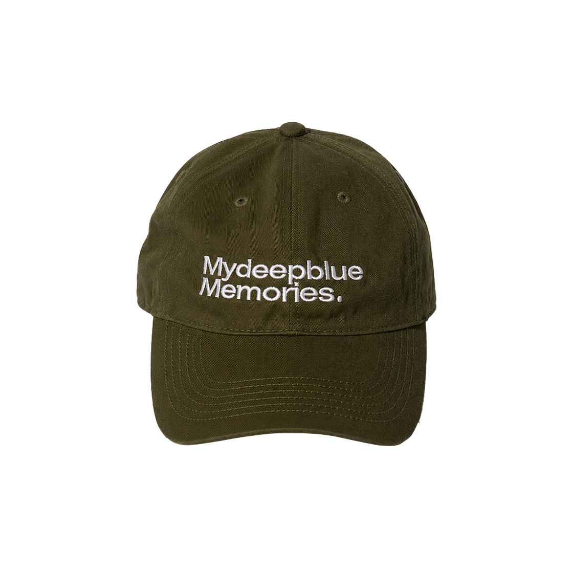 마이딥블루메모리즈 메모리즈 워시드 캡 카키(MydeepblueMemories Mm My Memories Washed Cap Khaki)